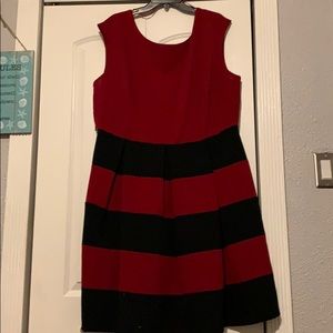 Red and black Cocktail dress